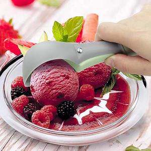 IC-1089 nhà bếp không dính trái cây dưa hấu muỗng ngăn xếp tiết kiệm chống đóng băng nhựa LEVER nhựa Ice Cream Scoop với kích hoạt - Product Image 4