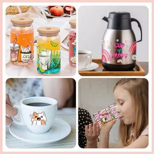 Oferta Especial: Calcomanías UV DTF de Dibujos Animados para Vasos de 16 oz, Adhesivos Suaves, Duraderos e Impermeables con Diseño de Cantante Femenina para Tazas - Product Image 5
