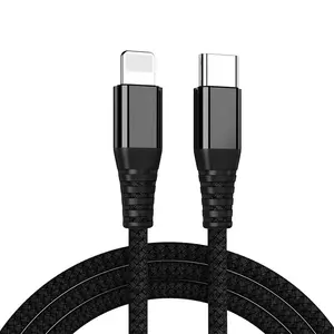 18W PD USB C电缆适用于iPhone 13 Pro Max快速充电USB C电缆适用于iPhone 12迷你pro max数据USB Type C电缆