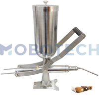 Machine manuelle de remplissage de crème 5L avec fonction d'aspiration arrière, pour pâtisseries, éclairs, beignets, pains et garnitures.