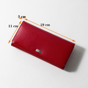 <span class=keywords><strong>Portafoglio</strong></span> da <span class=keywords><strong>Donna</strong></span> Personalizzato di <span class=keywords><strong>Grande</strong></span> Capacità, <span class=keywords><strong>Portafoglio</strong></span> Lungo in Vera Pelle con Porta Carte Rosso per Donne, Confezione OPP - Product Image 2