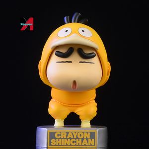 Figura de Crayon Shin-chan, Cosplay de Psyduck y Pikachu, Adorno Creativo de Anime para Coche - Product Image 5