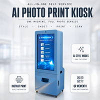 Kios Cetak Foto AI Self Service dengan Roda, Layar Sentuh, dan Tipe Standing untuk Pusat Perbelanjaan dan Hiburan Komersial
