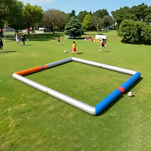 Terrain de football gonflable 3v3 Airfunpro OEM ODM personnalisé pour arène sportive extérieure, équipement de terrain mobile - Product Image 1