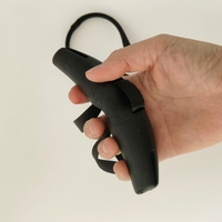 ZHOYA - Banda de resistencia transfronteriza de ABS con mango de cuerno de buey para fitness, herramienta de remo y tracción, agarre en forma de arco para dominadas/pull-down