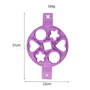 Moule à crêpes en silicone, formes multiples, 7 trous, antiadhésif, pour œufs frits, ustensiles de cuisine pour la famille - Product Image 5