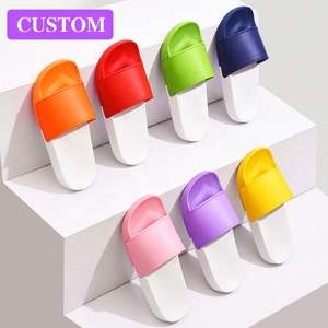 WSY986 Sandal desain kustom dengan Logo pria Sandal cetak alas kaki Pvc Sandal Logo kustom Sandal kustom untuk <span class=keywords><strong>Promo</strong></span> - Product Image 3