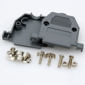 <span class=keywords><strong>DB25</strong></span> Macho Hembra Conector de cable soldado de 25 orificios Carcasa de plástico dos filas de enchufes paralelos de 25 pines - Product Image 5