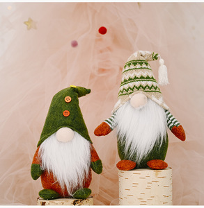 Navidad nuevos productos decoración de punto tela no tejida de pie muñeca sin rostro decoración creativa Forester - Product Image 6