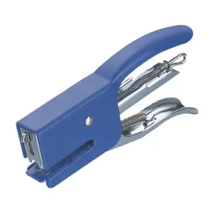 All Metal Stapler Hand Gifts Desktop 12 Sheets Paper Metal Stapler Office Plier Shaped Stapler