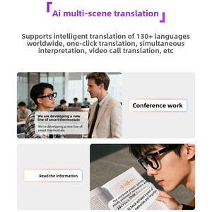Lunettes Intelligentes IA 1300W 13MP HD pour Streaming <span class=keywords><strong>en</strong></span> Direct <span class=keywords><strong>en</strong></span> <span class=keywords><strong>Ligne</strong></span>, Contrôle Tactile, Réseau Autonome <span class=keywords><strong>en</strong></span> un Clic, Temps Réel - Product Image 5