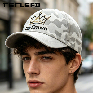 Custom Logo 6 Panel Structured <b>Camo</b> Baseball <b>Cap</b> Wholesale Bulk Laser-Cut Breathable Holes Hat Single Row Snapback Manufacturer - Product Image 6