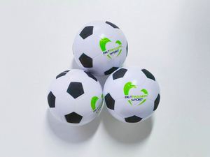 Custom Logo 63mm Diameter Soccer Football Stress <b>Ball</b> Soft <b>Squeeze</b> Stress Toy for Business Gifts - Product Image 2