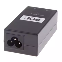 Inyector POE de Escritorio de 100/1000Mbps, Adaptador de Corriente Pasivo Rj45 de 24V 48V, Adaptador de Alimentación a través de Ethernet