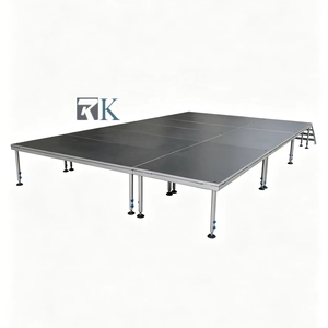 Scène mobile réglable, scène extérieure à montage rapide, structure en aluminium, idéale pour les mariages, événements, spectacles, concerts - Product Image 1