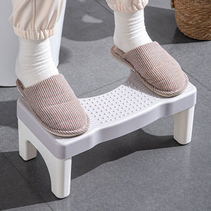 Tabouret de toilette, siège de position accroupie, antidérapant, en matériau PP, 40x21x17cm, pour personnes âgées, femmes enceintes, enfants, équipement de sécurité pour la salle de bain - Product Image 1