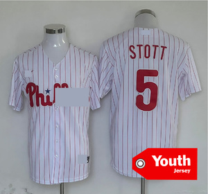 Maillot de baseball américain pour enfants et jeunes 2026, Philadelphia, avec surpiqûres, Schwarber 12, <span class=keywords><strong>Harper</strong></span> 3, Turner 7, Realmuto 10, édition limitée - Product Image 6
