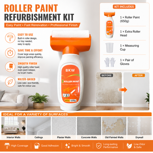 Kit de Rénovation Peinture Murale Bang Ke Wei : Rouleau et Matériel de Peinture DIY Facile à Utiliser (500g, 650g) - Product Image 1