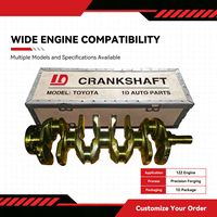 Crankshaft Baja Tempa Berkinerja Tinggi 13401-22020 untuk Mesin TOYOTA 1ZZ Corolla Matrix Celica Avensis Suku Cadang Mobil