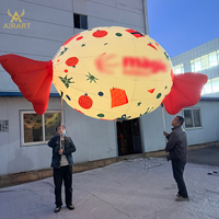 Marionnette gonflable en forme de bonbon pour les activités commerciales en magasin