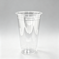 Gobelets à boisson froide en PLA végétal avec couvercles 32oz, compostables, certifiés BPI, transparents, jetables, pour fêtes, vente en gros