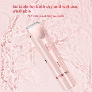 Rasoir électrique et tondeuse à cheveux double tête, étanche, rechargeable par USB, pour femmes - Product Image 4
