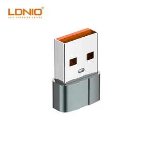 LDNIO LC150 tipo C hembra a USB3.0 A macho OTG Adaptador convertidor de USB-C Cable de fecha de transferencia para Iphone 14 Xiaomi Samsung Cable