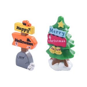 Ornement de décoration extérieur en résine Dp Halloween, accessoire décoratif pour fête à thème Happy Halloween - Product Image 2