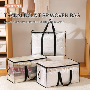 Tas Penyimpanan Pakaian Selimut Kapasitas Besar, Organizer Selimut dan Perlengkapan Tempat Tidur, Tas Pindahan - Product Image 3