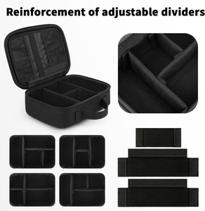 حقيبة تنظيم إلكترونيات صلبة من مادة EVA للسفر، مقاومة للصدمات والماء، بسحاب وطبقتين، منظم كابلات بسعة كبيرة - Product Image 4