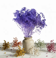 Buket Bunga Gypsophila Baby's Breath Ungu Abadi untuk Dekorasi Vas Pernikahan, Rumah, dan Centerpiece Meja