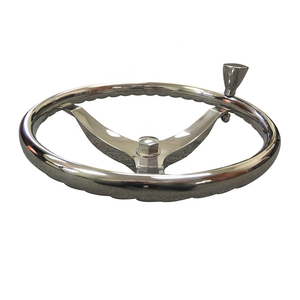 Volant sport en acier inoxydable de 15.5 pouces avec bouton de commande pour <span class=keywords><strong>bateau</strong></span> et voilier - Product Image 4