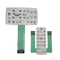 Interrupteurs à membrane LGF Lighting à éclairage uniforme, panneau étanche, bouton tactile, support adhésif 3M, options de câblage personnalisées pour
