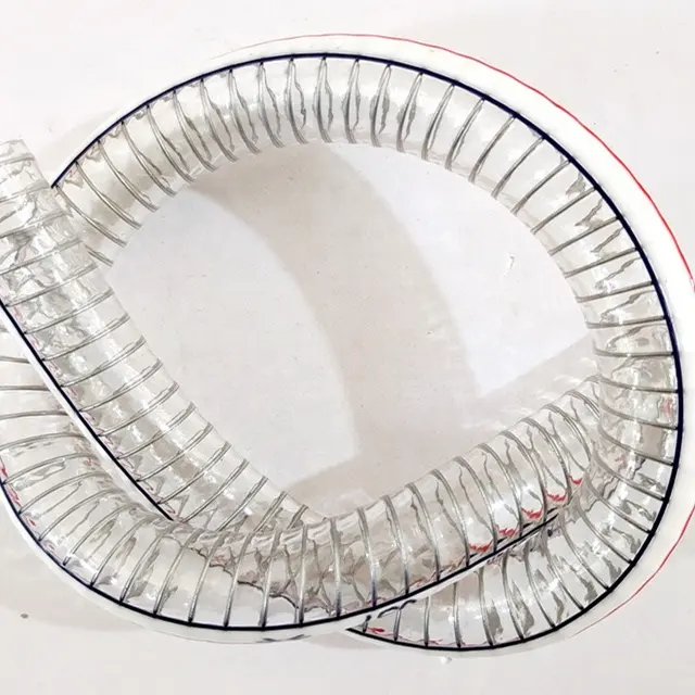 Tubo espiral flexible transparente de PVC