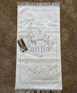 Muslim hadiah anak-anak Muslim tikar DIY lukisan anak-anak mewarnai doa Mat Muslim