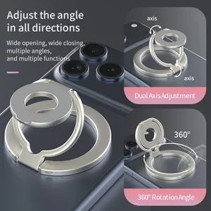 Doppelseitiger Magnetischer Handyhalter Tragbarer Klappständer Starker Magnethalter für iPhone 17 16 15 Pro Samsung - Product Image 4