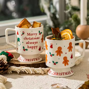 Vaisselle en céramique sur mesure à faible MOQ d'usine, tasses personnalisées de 400 ml avec logo, tasses en céramique personnalisées pour cadeaux - Product Image 3