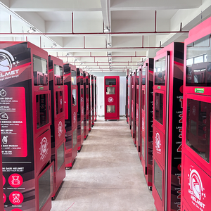 Mesin pembersih helm otomatis cerdas, mesin pembersih helm kompartemen ganda, disinfektan uap suhu tinggi, garansi 3 tahun LCD layar sentuh - Product Image 4