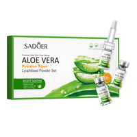SADOER Coréen En Gros Aloe Hydratant Réparateur Poudre Lyophilisée Solution Lysosomale Réparateur Acné Peau Éclaircissant Hydratant