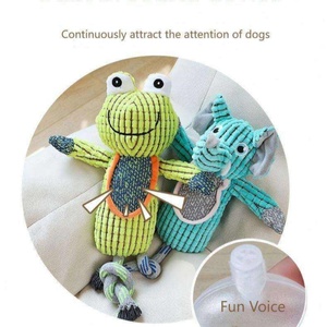 Juguete de Peluche Resistente para Perros, con Sonido, para Masticar y Entrenar, con Cuerda de Algodón - Product Image 2