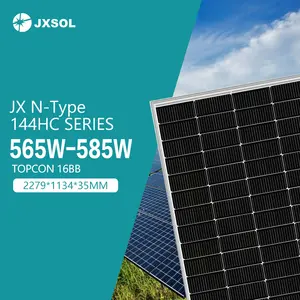 JXSOL panel surya topcon, biaya 565w pemasangan panel fotovoltaik 570w 575w 580w 590w