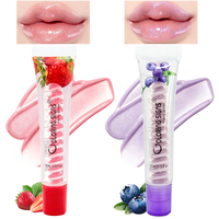 Gloss à lèvres brillant en gros pour le soin des lèvres, maquillage quotidien beauté des lèvres, saveur fraise myrtille douce, non collant, pour filles