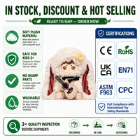 Figurine en vinyle lapin rock band mignon à yeux normaux, jouet intelligent IA, boîte mystère de peluches lapins, figurine de collection surprise pour la vente en gros