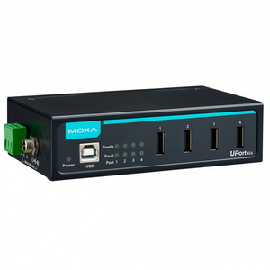 Hub USB Industrial Moxa UPort 404 de 4 Puertos con Indicadores de Energía y Fallas para una Conectividad Confiable - Product Image 2