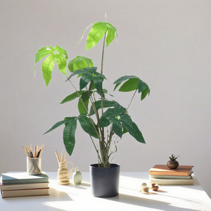 Arbre à monnaie artificiel Dream Castle, bonsaï, 60 cm, plante en pot en PVC, décoration intérieure - Product Image 1