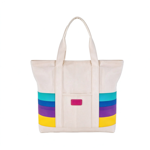 Bolso Tote de Lona Encerada Resistente con Bolsillo y Patrón de Letras, Modelo Gentle Woman Mini, de Senda Zhejiang Supplier - Product Image 6
