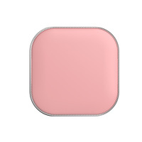 Miroir compact LED carré à coins arrondis, commande tactile, lumière intégrée, miroir de maquillage de poche, rechargeable par USB, miroir de beauté de voyage