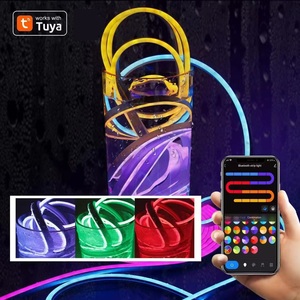Factory-Ready 24V IP65 Waterproof <b>RGB</b> LED Neon Light Strip Set Colorful Silicone Soft WiFi App <b>Controlled</b> Dimmable CE Certified - Product Image 2