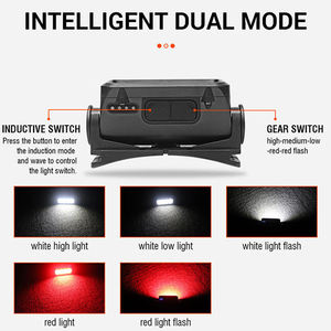 K354 Vente en gros de lampes frontales de pêche <span class=keywords><strong>LED</strong></span> étanches en ABS, rechargeables par Type-C, avec <span class=keywords><strong>bandeau</strong></span>, base G9, batterie lithium-ion, indice de protection <span class=keywords><strong>IP68</strong></span> - Product Image 4
