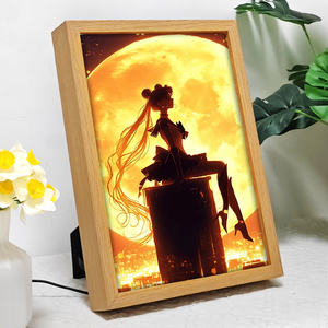 Meilleur service populaire Cadre photo Sailor Moon LED Design Art déco Cadre photo à lumière décorative mobile avec lumière LED - Product Image 3